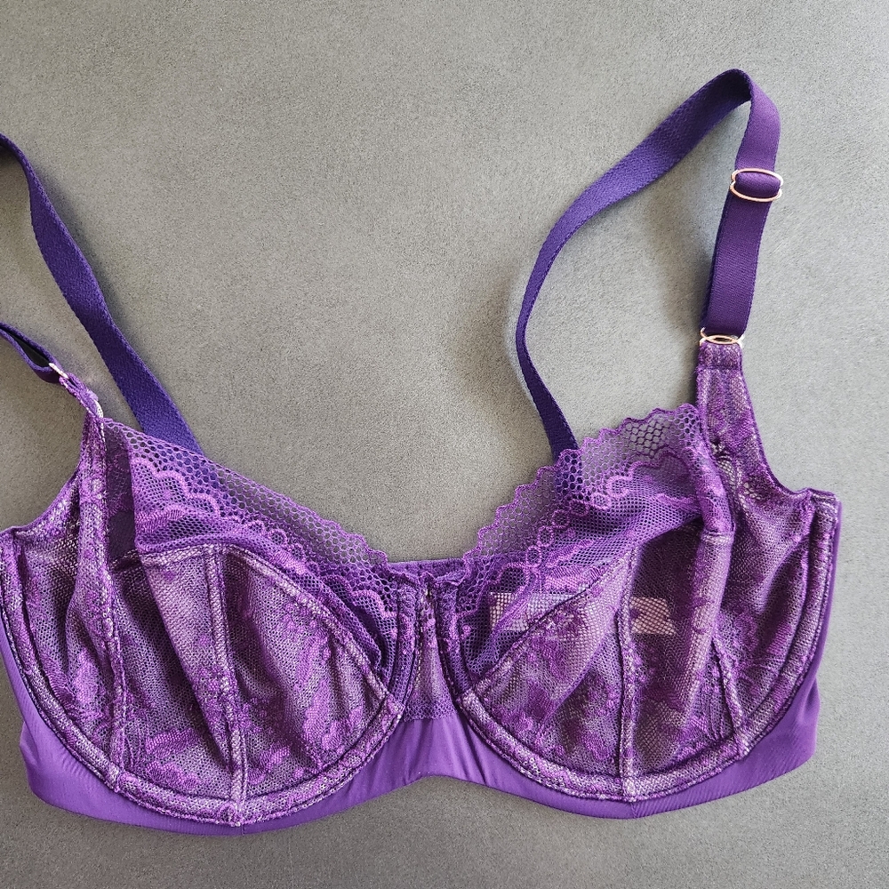 Skarlett Blue Purple Lace Bra